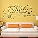 EMIRACLEZE Warm and Sweety Family Love Mural Wall Stickers Wall Decal