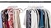 Popular Design Products 10 pc Premium Quality Easy-On Clothes Hangers - White with Purple Non-Slip Pads - Space Saving Thin Profile - for Shirts, Pants, Blouses, Scarves – Strong Enough for Coats