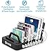 Okra 7-Port Hub USB Desktop Universal Charging Station Multi Device Dock for iPhone, iPad, Samsung Galaxy, LG, Tablet PC and all Smartphones and Tablets (White)