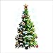 Brccee AC Merry Christmas Home Decor Vinyl Wall Sticker,Christmas Tree and Christmas Gifts Christmas Star Snowflakes Wall Decals