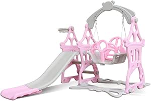 Empty Niño Escalador y Columpio con aro de Baloncesto, Slide Play