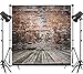 LB Vintage Brick Wall Backdrops for Photography 10x10ft Rustic Wood Floor Photo Background Birthday Party Decorations Customized Portrait Photo Shoot Studio Props DZ369