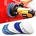 AUTDER 7 Inch & 8 Inch Car Polisher Pad Bonnet, Waxers Bonnet Set, Woollen+Cotton+Microfiber+Coral Fleece, 2 Pcs for Each, Pack of 8 Pcs