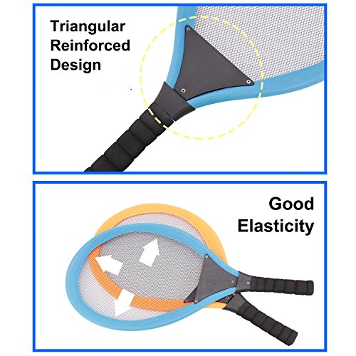 image for Velidy Badminton Tennis Rackets Set with 3 Balls Racquet Play Game Toy