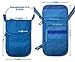 RFID Blocking Neck Stash Passport, Unisex, Blue