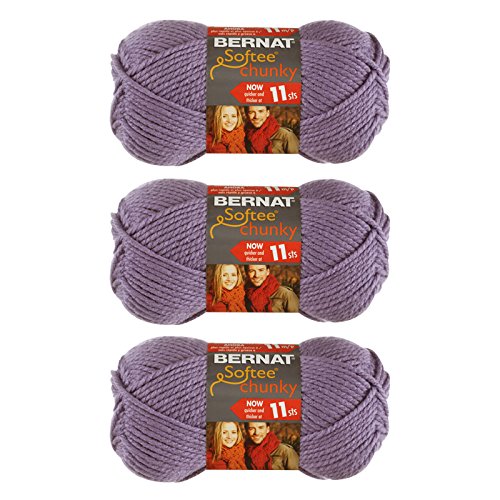 Bernat Softee Chunky 3Pack Yarn, 2.8oz, Super Bulky 6 Gauge Yarn