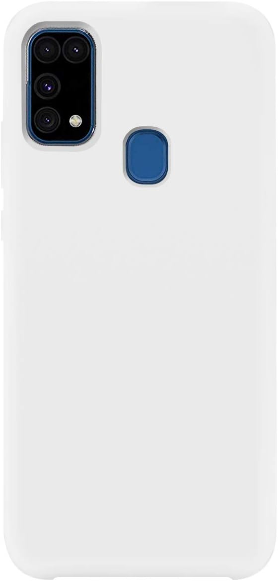 Liquid Silicone Case Compatible with Samsung Galaxy M31 Slim Liquid Silicone Soft Gel Rubber Bumper Soft Case Full Body Protection Shockproof Cover Shell Protective Cover for Samsung Galaxy M31