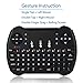 Neoteck 2.4Ghz Android TV Keyboard Mini Wireless Touchpad Keyboard KODI XBMC Keyboards with Mouse Right and Left Button for PC Google Android Smart TV Mini TV HTPC IPTV Laptop Raspberry PI PS3