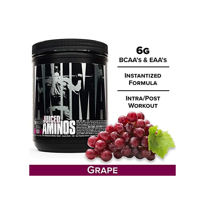 Animal Juiced Aminos 6g BCAA/EAA Matrix Plus 4g Amino Acid Blend for