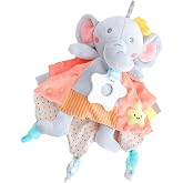 Toyvian Baby Soothing Doll Towel Newborn Appeasing Toy and Saliva Towel Soft Comfort Lovey for Sleep Crib Stroller 10.62 X 5.51 X 2.36 in
