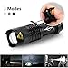 MIKAFEN 5Pack Flashlights Mini Led Flashlight 300lm 3 Modes (Light - Low Light - Strobe) Adjustable Focus Zoomable Flashlight