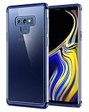 Spigen Neo Hybrid NC Galaxy Note 9 Case with Disassemblable Top and Bottom Frames with Clear Rigid Back for 2018 Samsung Galaxy Note 9 - Blue