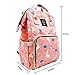 LEQUEEN Diaper Bag Multi-Function Baby Diaper Backpack Nappy Bags, Mom Dad Travel Backpack Large Capacity Baby Bags with Unicorn Printing (Pink)