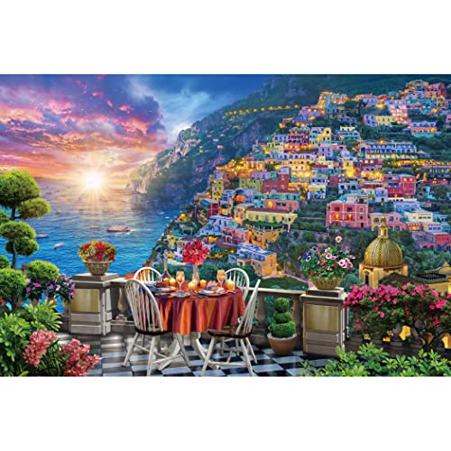 Lavievert Jigsaw Puzzle 1000 Piece Puzzle for Adults and Kids - Positano Coast