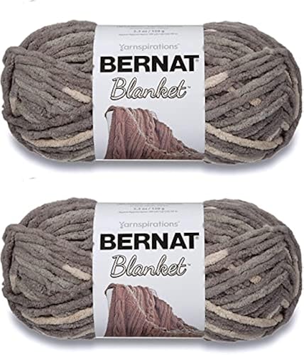 Bernat Blanket Big Ball Yarn (2-Pack) Silver Steel 161110-10001 in