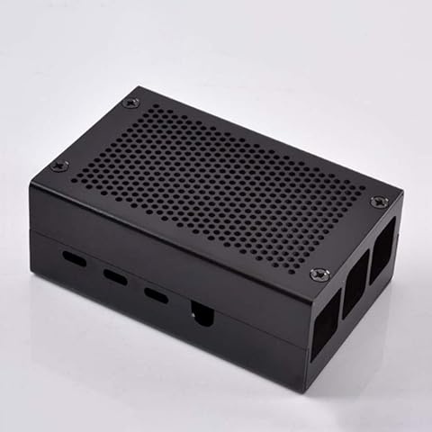 Milageto Para Raspberry Pi 4 Shell Caja De Disipador De Calor De Gabinete De Aleación De Aluminio Resistente
