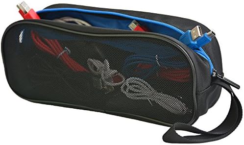 Gadget Universal Cable Organizer, Electronics Accessories Travel Organizer, Electronics Carrying Bag, Electronics Carrying Organizer - Blue