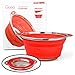 Collapsible Colander Pasta Strainer with Stainless Steel Base (Extra Large 9.5