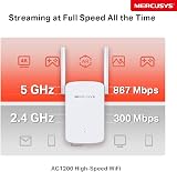 Mercusys ME30 AC1200 Wi-Fi Range Extender Dual-Band 1200 Mbps Access Point LAN view 4