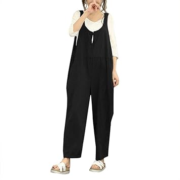 black dungaree jumpsuit