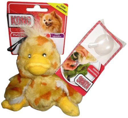 Kong Plush Squeaker Duck Dog Toy - Small