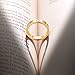K.Klemm 4mm Love Rings for Women with Screw Design Best Gifts for Love Rosegold
