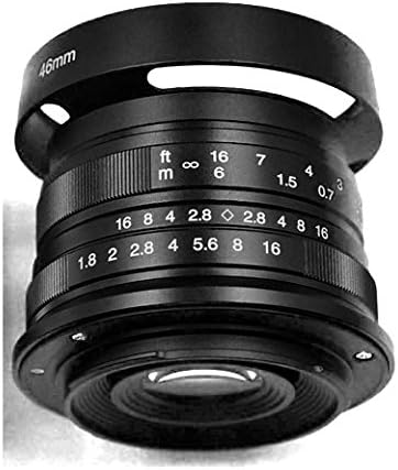 Hengyijia 25mm F1.8 (Black) HD.MC Manual Focus Lens for Olympus Panasonic Micro 4/3 Camera