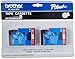 Brother Printer P-Touch TC21 TC Tape Cartridges for P-Touch Labelers, 1/2w, Red on White, 2/Pack (BRTTC21)