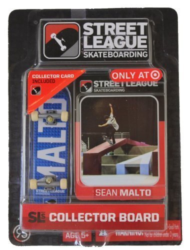 Street League Skateboarding Fingerboard - Sean Malto - White.