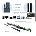 Samtronic 40W Detachable Soundbar TV Speaker, Flat Screen TV Sound Bar Wired & Wireless Bluetooth Sound Bars with Stereo Audio System 3D Surround Sound System Home Theater Speaker with Remote/Opticalthumb 3