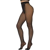 MANZI Patterned Tights Sheer Pantyhose for Women 20 Denier Stockings