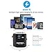 Zoppen International Travel Adapter Dual-USB Charging Port Wall Charger, All-in-one Universal Plug (US UK EU AU/CN) w/Worldwide Outlet/Schuko & AC Socket - Safety Fuse and Surge Protector, Black