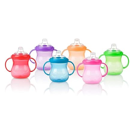 Nuby 2 Handle Cup with Soft Spout (Multicolor)
