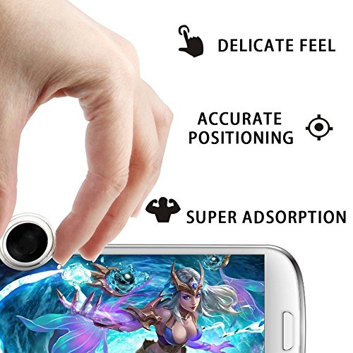 image for Houseer Mobile Game Joystick Phone Game Rocker Touch Screen Joypad Tab