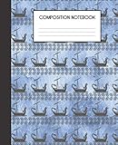 Composition Notebook: The Odyssey Tribute Pattern Nautical Blue College Ruled Notebook Lined School Journal