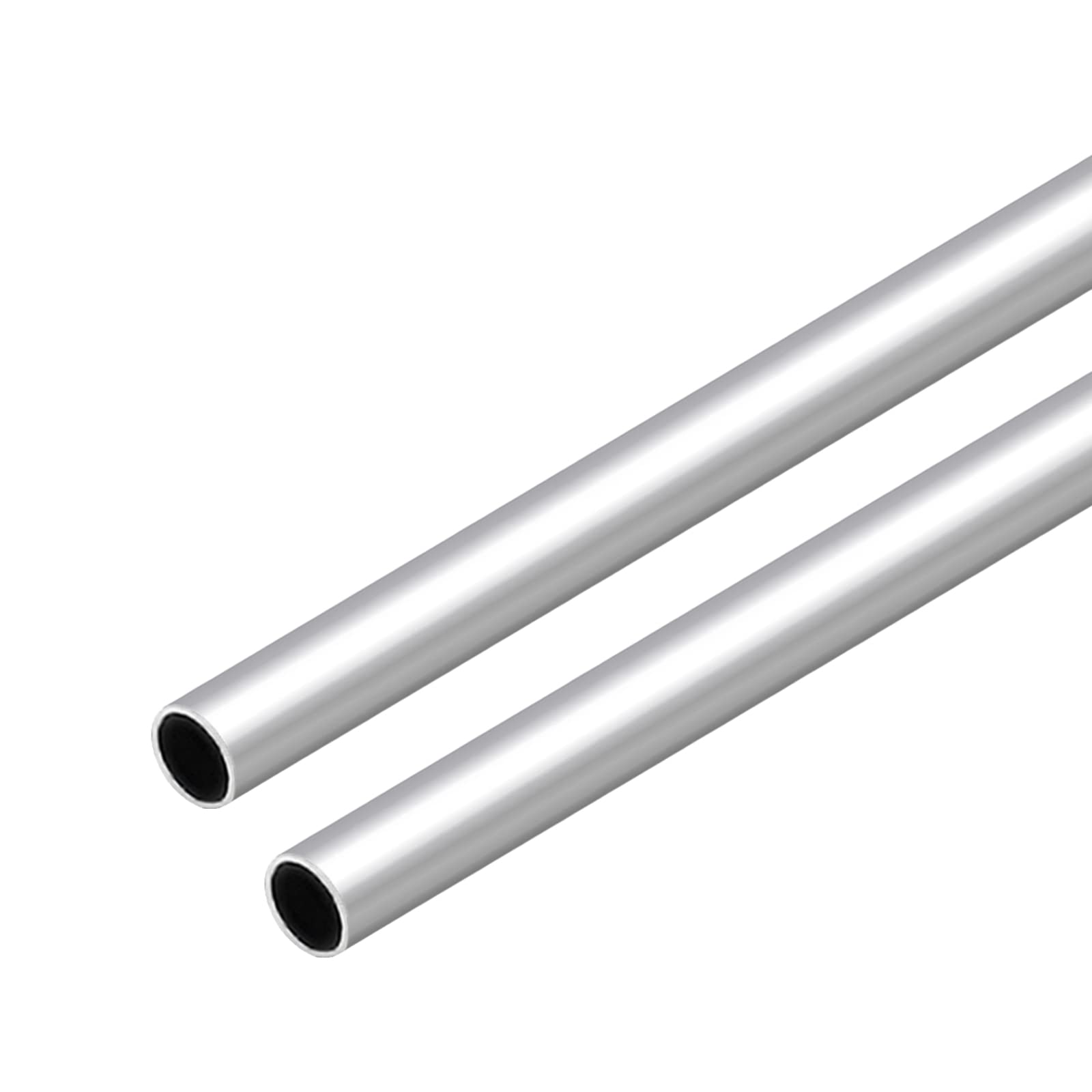 VictorsHome 6063 Aluminum Round Tube, 19mm OD 1mm Wall Thickness 300mm Length Metal Seamless Straight Tubing for DIY Crafts Model 2pcs