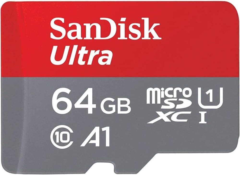 SanDisk Ultra 64GB microSDXC UHS-I A1 Card 140MB/s Speed SDSQUAB-064G-GN6MN