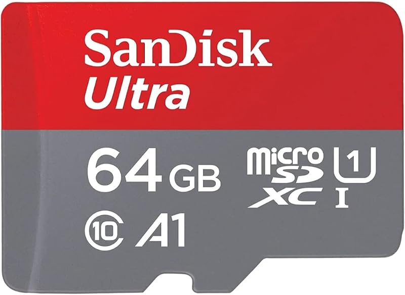 SanDisk Ultra 64GB microSDXC UHS-I A1 Card 140MB/s Speed SDSQUAB-064G-GN6MN