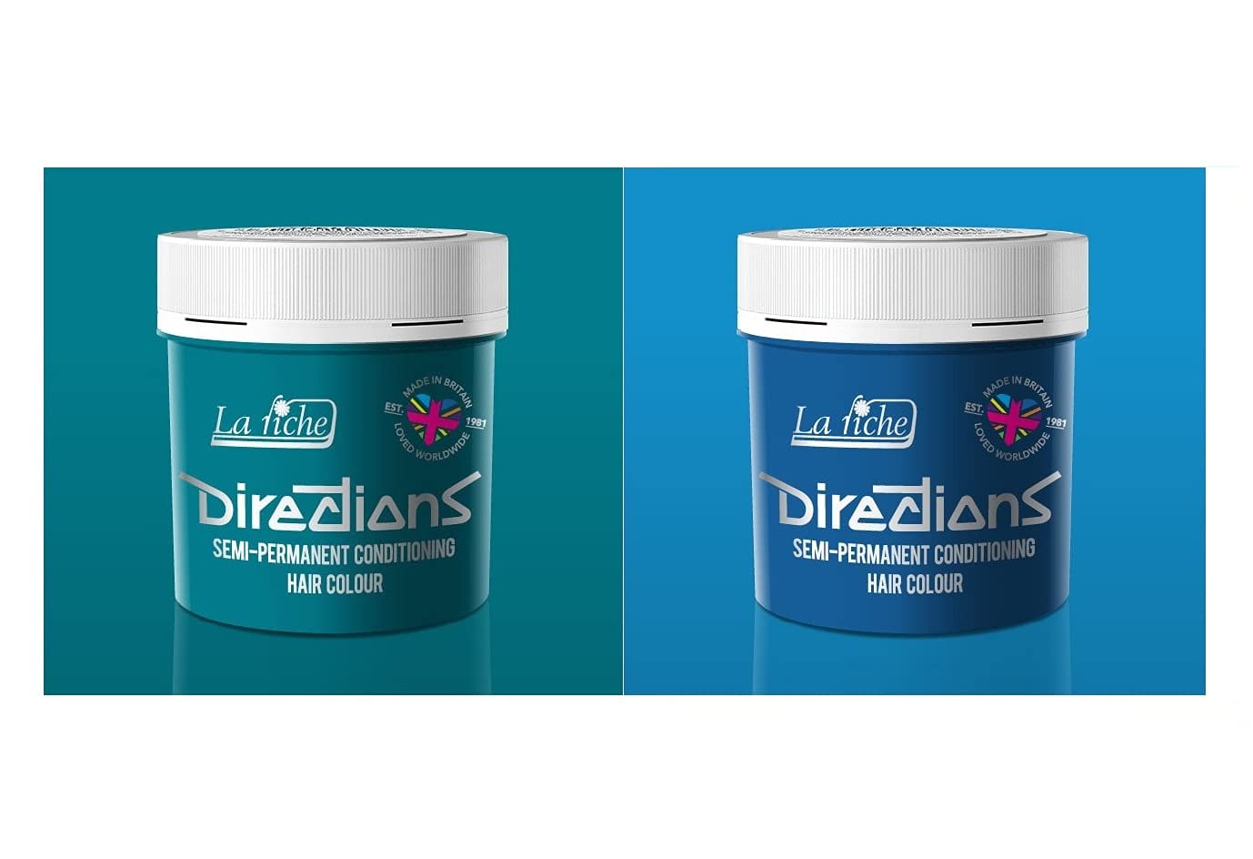 La Riche Directions Colour Hair Dye Combo (x1 Turquoise and x1 Lagoon Blue)