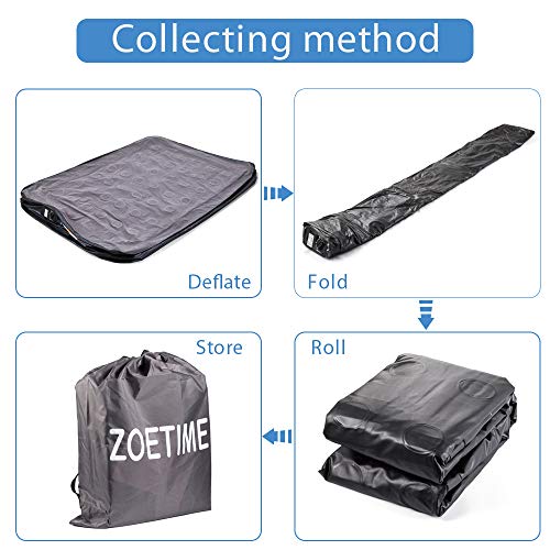 Zoetime Upgraded Queen Air Mattress Double Blow Up Elevated Raised