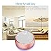 UDISON Portable Mini Bluetooth Speakers with Enhanced Bass, Dual Stereo Pairing, LED Lights, Built-in Mic, Handsfree Speakerphone for iPhone ipad Samsung Android -Rose Gold