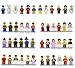 R-Magic 48 Pcs Minifigures Building Bricks Community People with Accessories, Building Party Toys Gift