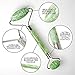 Ticlo's Authentic Jade Roller - Massage Tool For Face, Neck & Body – 100% Natural Jade Stone - BONUS 3D Soft Sleep Mask