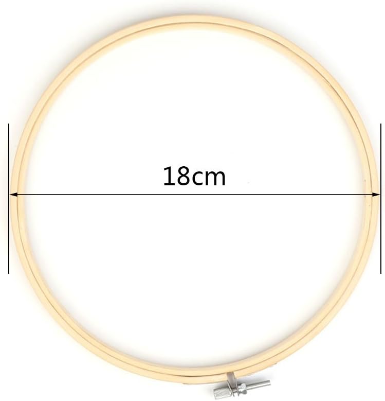 13-34cm Bamboo Wooden Cross Stitch Machine Embroidery Hoop Ring Sewing Craft DIY