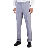 Perry Ellis Mens Slim fit Dress Pants 32/30 Light Grey Solid