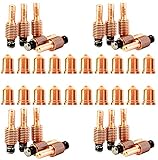 Jack&Dave 20PCS 220842 Plasma Electrodes 20PCS 220819 Plasma Tips Fit Hypertherm Powermax 45/65/85/105