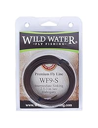 Wild Hundimiento Pesca con Mosca de agua Peso adelante 9 Peso Intermedio, Fly Line
