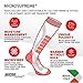 Eurosocks Micro-Supreme Over The Calf Zone Socks,Black, Large