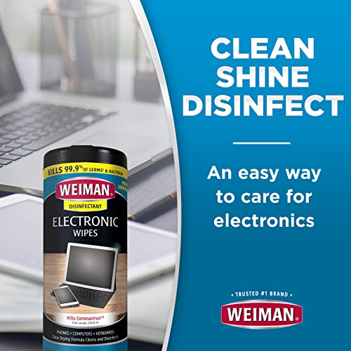 Weiman Electronic & Screen Disinfecting Wipes Safely Clean and
