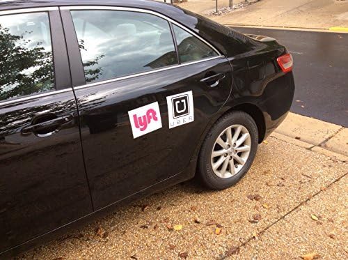 UBER and LYFT Magnet Sign, Custom Vinyl Magnet, Not Printed, More durable then Printed Magnet (8 inches)